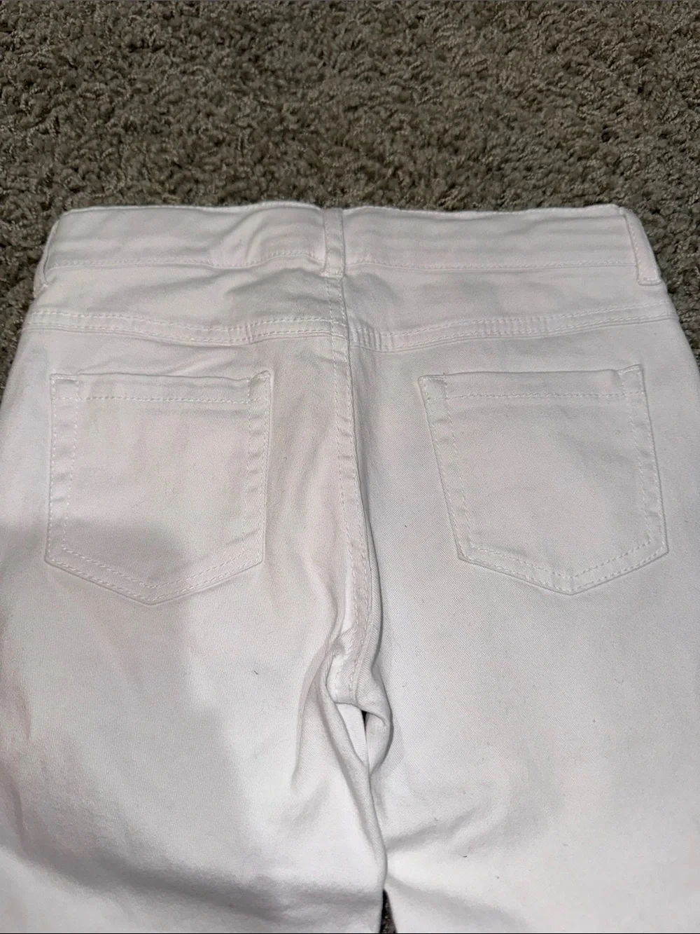 Gymboree White Cropped Pants Girls (8) NEW